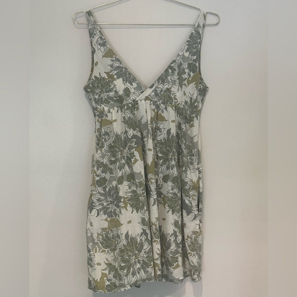 Old Navy Green and White Sleeveless Sundress - Picture 2 of 9